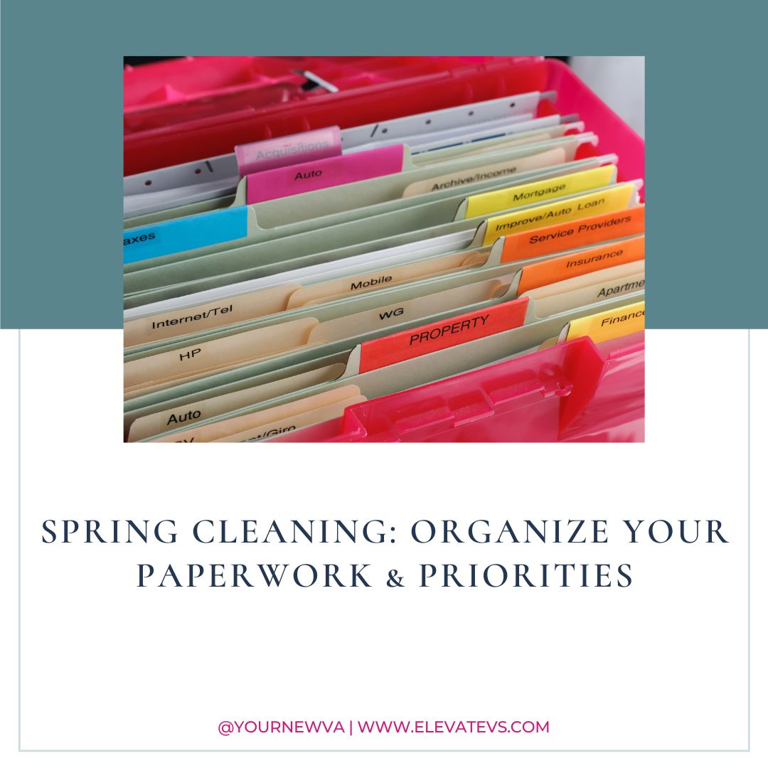 Paperwork inside of file folders in a box